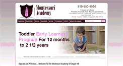 Desktop Screenshot of montessoriacademychapelhill.com