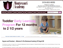 Tablet Screenshot of montessoriacademychapelhill.com